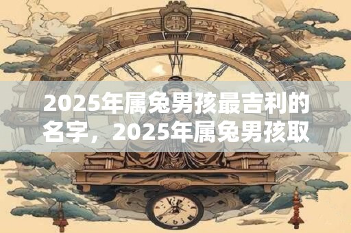 2026年属兔男孩最吉利的名字，2026年属兔男孩取名最佳字