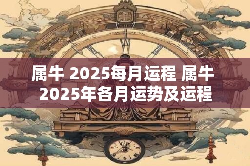 属牛 2025每月运程 属牛 2025年各月运势及运程