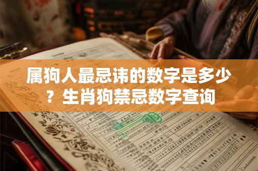 属狗人最忌讳的数字是多少？生肖狗禁忌数字查询