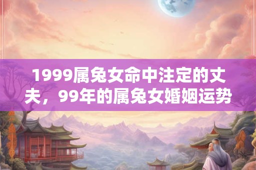 1999属兔女命中注定的丈夫，99年的属兔女婚姻运势如何？
