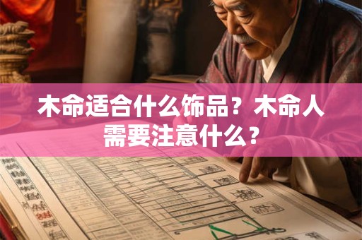 木命适合什么饰品?木命人需要注意什么? 木命适合什么饰品?木命人需要注意什么?