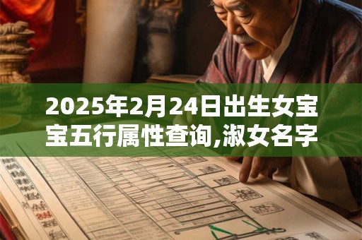 2025年2月24日出生女宝宝五行属性查询,淑女名字