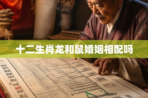 十二生肖龙和鼠婚姻相配吗