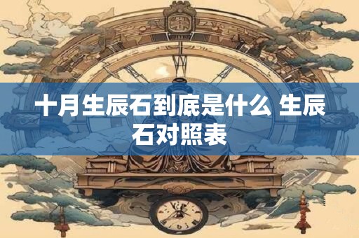十月生辰石到底是什么 生辰石对照表