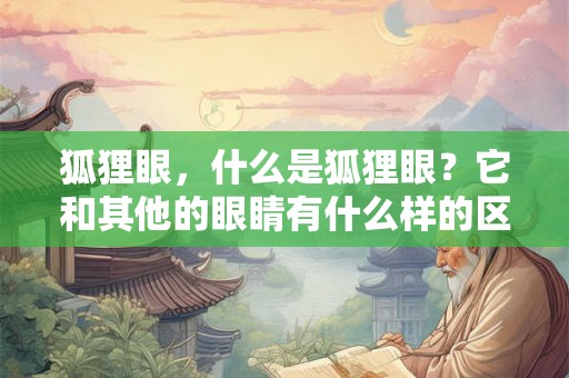 狐狸眼,什么是狐狸眼?它和其他的眼睛有什么样的区别? 狐狸眼,什么是狐狸眼?它和其他的眼睛有什么样的区别?
