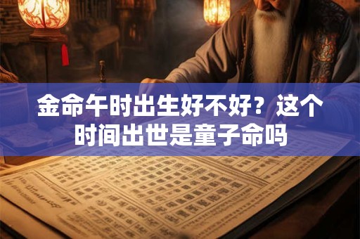 金命午时出生好不好？这个时间出世是童子命吗