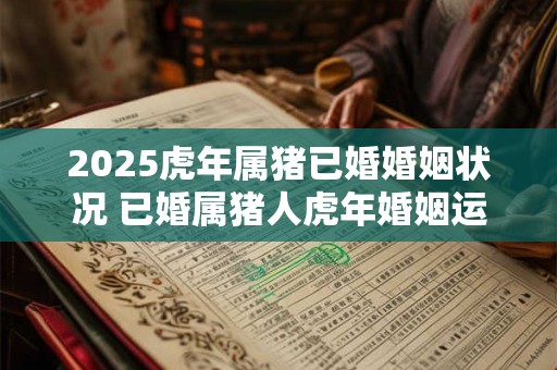 2025虎年属猪已婚婚姻状况 已婚属猪人虎年婚姻运势