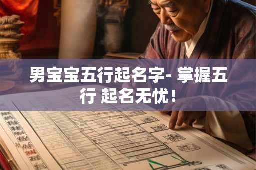 男宝宝五行起名字- 掌握五行 起名无忧！
