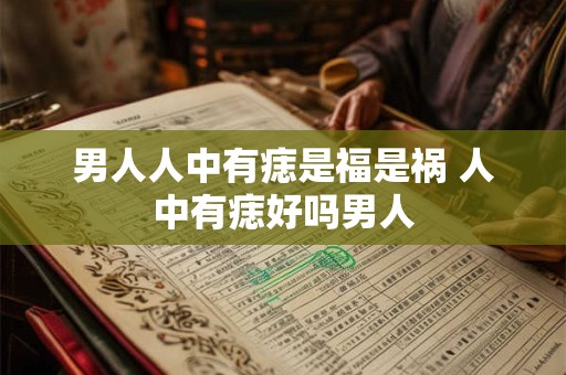男人人中有痣是福是祸 人中有痣好吗男人