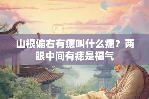 山根偏右有痣叫什么痣？两眼中间有痣是福气