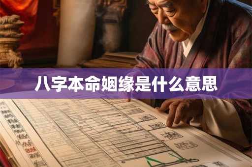 八字本命姻缘是什么意思