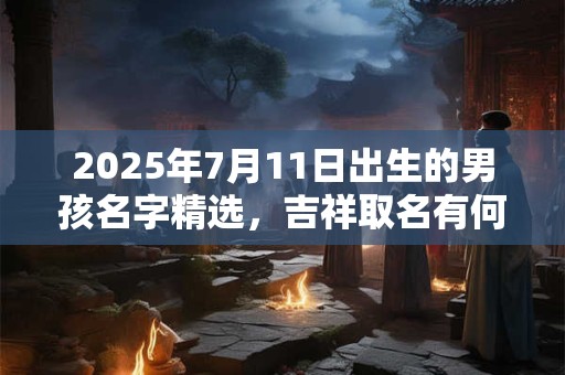 2025年7月11日出生的男孩名字精选，吉祥取名有何推荐？