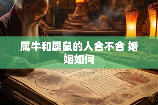 属牛和属鼠的人合不合 婚姻如何