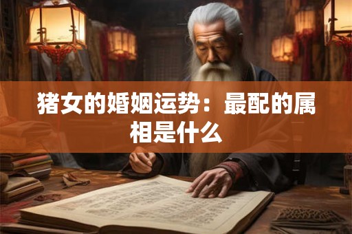 猪女的婚姻运势：最配的属相是什么