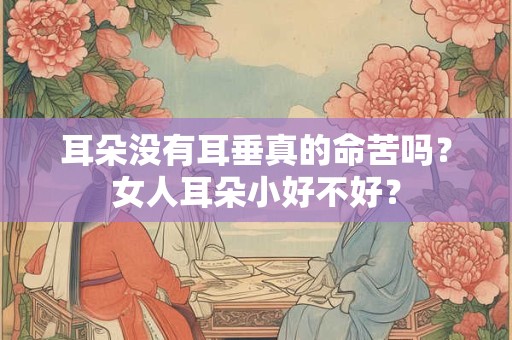 耳朵没有耳垂真的命苦吗？女人耳朵小好不好？