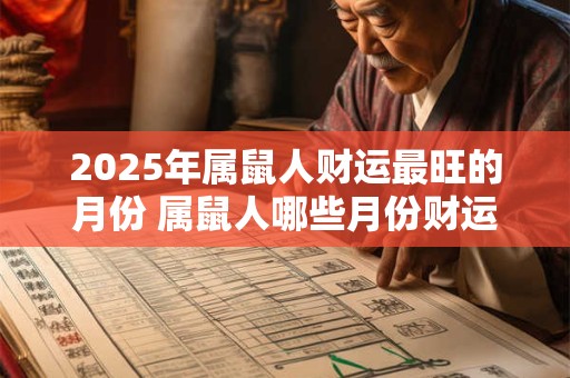 2025年属鼠人财运最旺的月份 属鼠人哪些月份财运很好 2025年属鼠人财运最旺的月份 属鼠人哪些月份财运很好