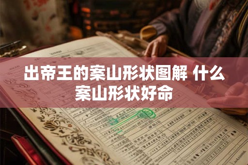 出帝王的案山形状图解 什么案山形状好命 出帝王的案山形状图解 什么案山形状好命