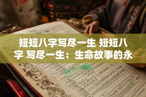 短短八字写尽一生 短短八字 写尽一生：生命故事的永恒缩影