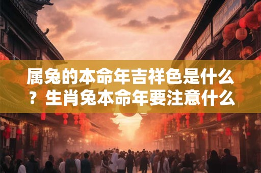 属兔的本命年吉祥色是什么？生肖兔本命年要注意什么