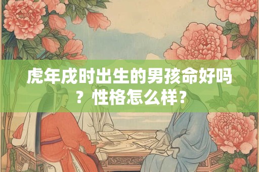 虎年戌时出生的男孩命好吗？性格怎么样？