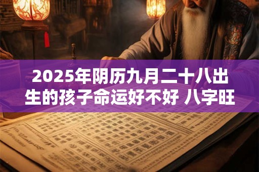 2025年阴历九月二十八出生的孩子命运好不好 八字旺吗