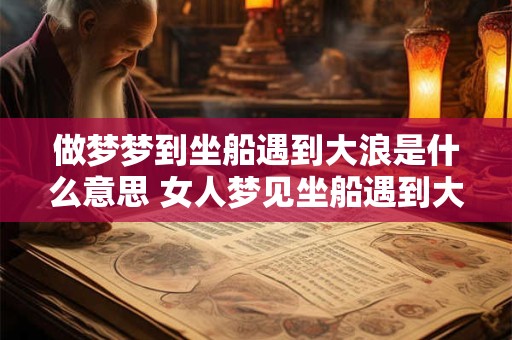 做梦梦到坐船遇到大浪是什么意思 女人梦见坐船遇到大浪预示着什么