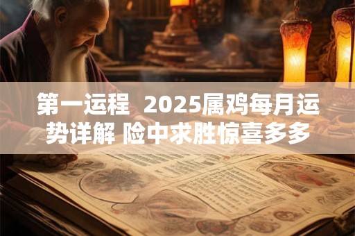 第一运程  2025属鸡每月运势详解 险中求胜惊喜多多
