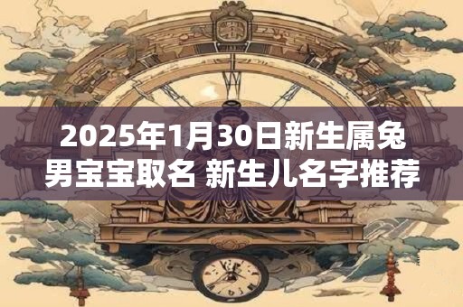 2025年1月30日新生属兔男宝宝取名 新生儿名字推荐