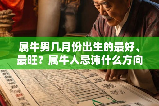 属牛男几月份出生的最好、最旺？属牛人忌讳什么方向？
