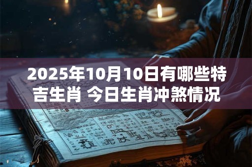 2025年10月10日有哪些特吉生肖 今日生肖冲煞情况