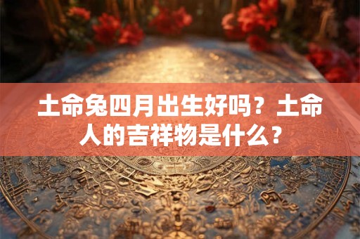 土命兔四月出生好吗？土命人的吉祥物是什么？