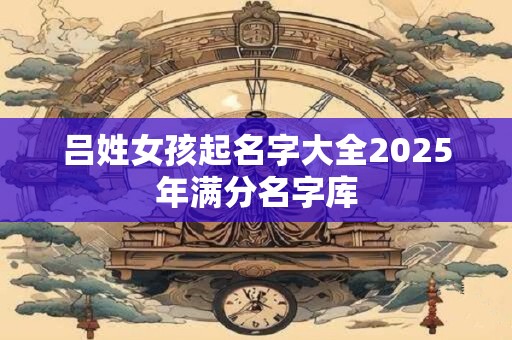 吕姓女孩起名字大全2025年满分名字库