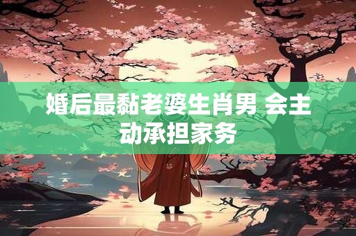 婚后最黏老婆生肖男 会主动承担家务