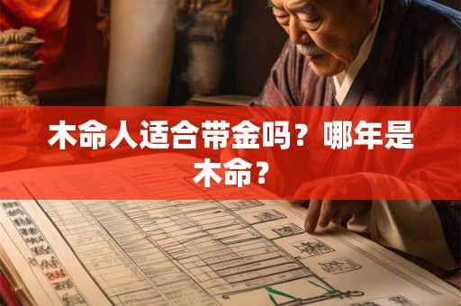 木命人适合带金吗？哪年是木命？