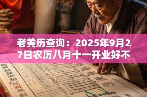 老黄历查询：2025年9月27日农历八月十一开业好不好