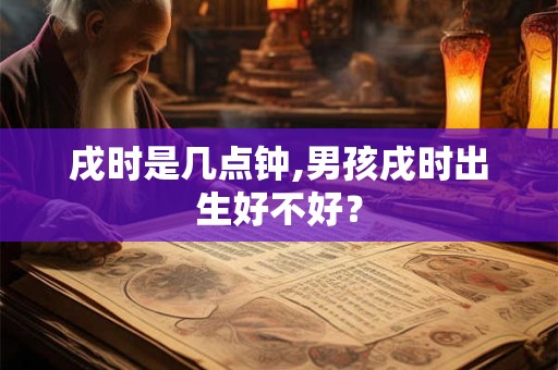 戌时是几点钟,男孩戌时出生好不好？