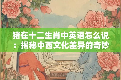猪在十二生肖中英语怎么说：揭秘中西文化差异的奇妙旅程