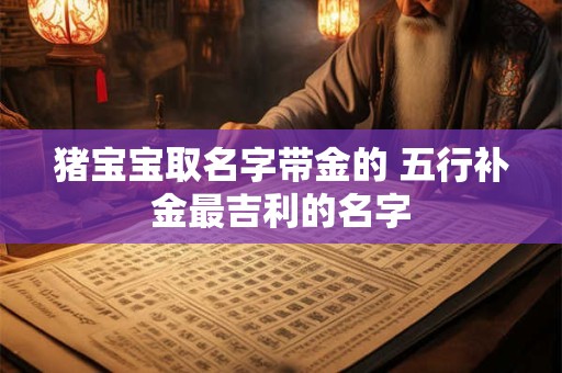 猪宝宝取名字带金的 五行补金最吉利的名字