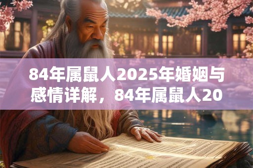 84年属鼠人2025年婚姻与感情详解，84年属鼠人2025年适合生孩子吗？