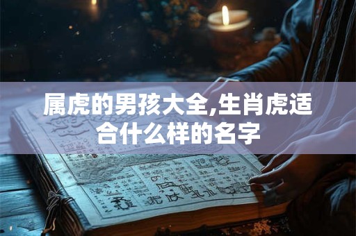 属虎的男孩大全,生肖虎适合什么样的名字