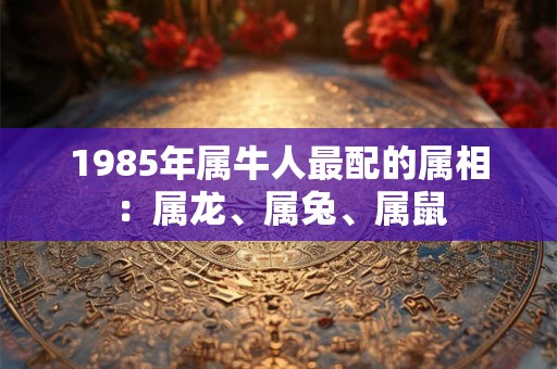1985年属牛人最配的属相：属龙、属兔、属鼠