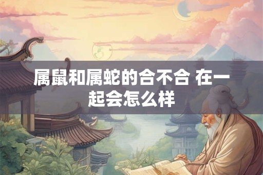 属鼠和属蛇的合不合 在一起会怎么样 属鼠和属蛇的合不合 在一起会怎么样
