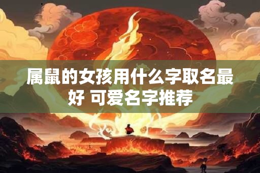 属鼠的女孩用什么字取名最好 可爱名字推荐