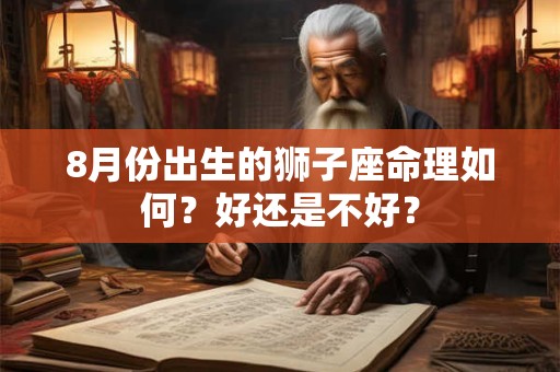 8月份出生的狮子座命理如何？好还是不好？