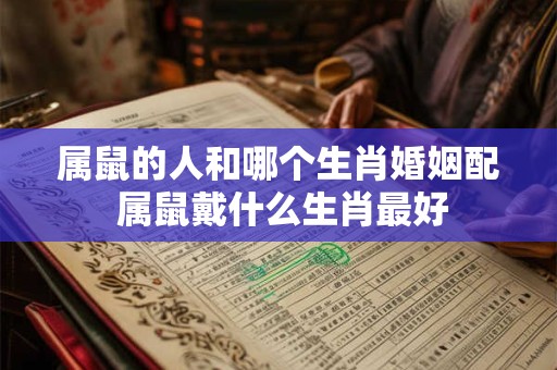 属鼠的人和哪个生肖婚姻配 属鼠戴什么生肖最好