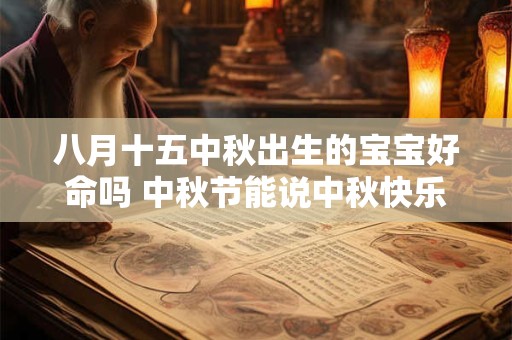 八月十五中秋出生的宝宝好命吗 中秋节能说中秋快乐吗