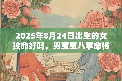 2025年8月24日出生的女孩命好吗，男宝宝八字命格