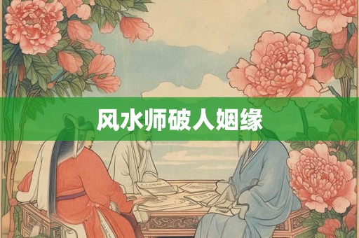 风水师破人姻缘