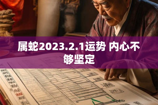 属蛇2026.2.1运势 内心不够坚定 属蛇2026.2.1运势 内心不够坚定