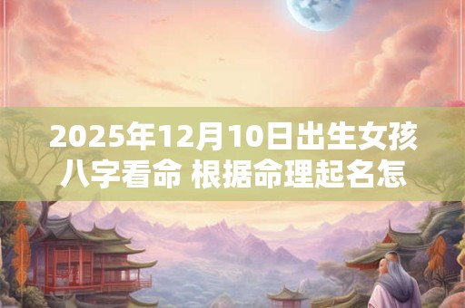 2025年12月10日出生女孩八字看命 根据命理起名怎么取